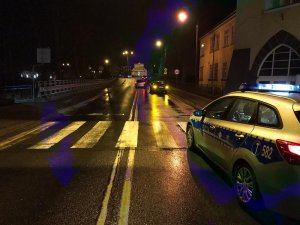 ul. Mławska potrącenie pieszego