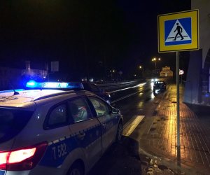 ul. Mławska potrącenie pieszego