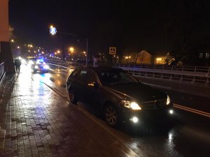 ul. Mławska potrącenie pieszego