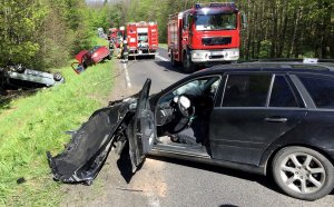 wypadek na trasie Lidzbark Warm - Bartoszyce