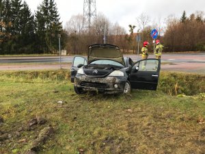 Widok z miejsca zdarzenia, droga W511 ul. Olsztyńska Lidzbark Warmiński