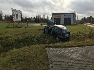 Widok z miejsca zdarzenia, droga W511 ul. Olsztyńska Lidzbark Warmiński