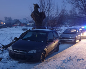 widok z miejsca zdarzenia, droga P1527N