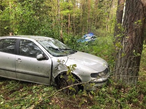 Zdjęcie z miejsca zdarzenia drogowego