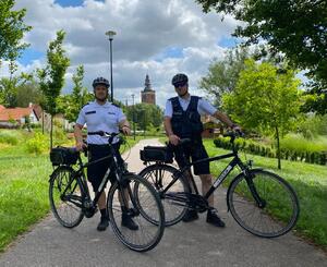 Policyjny patrol rowerowy