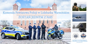 Baner KPP w Lidzbarku Warmińskim