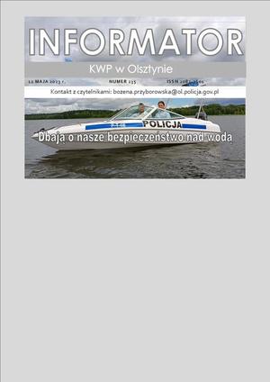 Bezpieczeństwo nad wodą 2023 - &quot;Informator KWP w Olsztynie&quot;