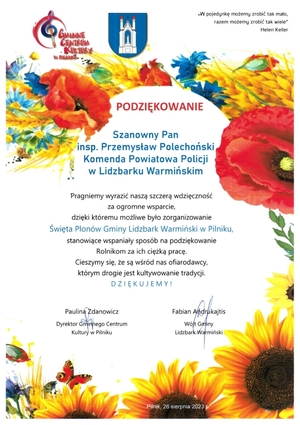 Podziękowania