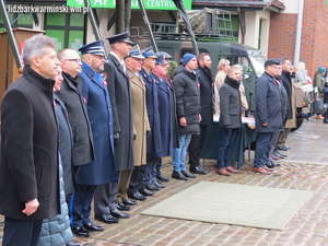 insp. Przemysław Polechoński uczestniczący w obchodach Święta Niepodległości