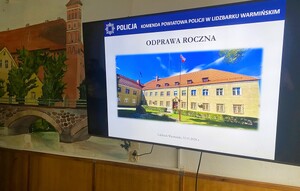 Odprawa roczna lidzbarskich policjantów