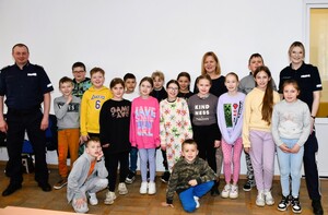 Spotkanie uczniów z policjantami