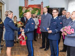 Uroczystość powołania na stanowisko I Zastępcy Komendanta Powiatowego Policji w Lidzbarku Warmińskim