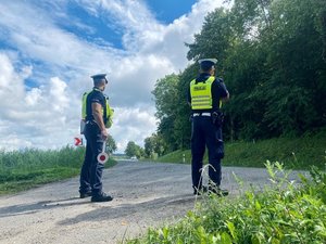 Policjanci podczas działań &quot;Prędkość&#039;