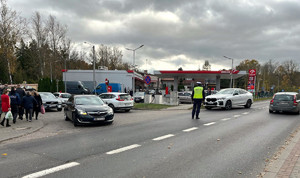 Policjant kierujący ruchem