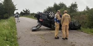 Zdarzenie drogowe na drodze powiatowej.